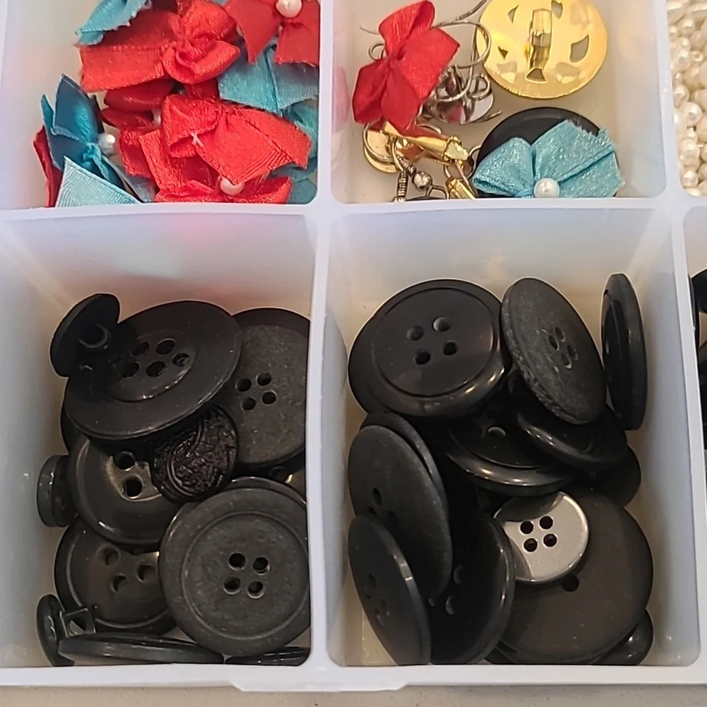 Craft box and random craft beads included